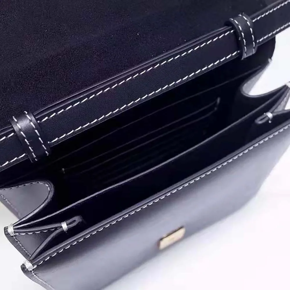 Fendi Kaligraphy Black Leather Bag for Women