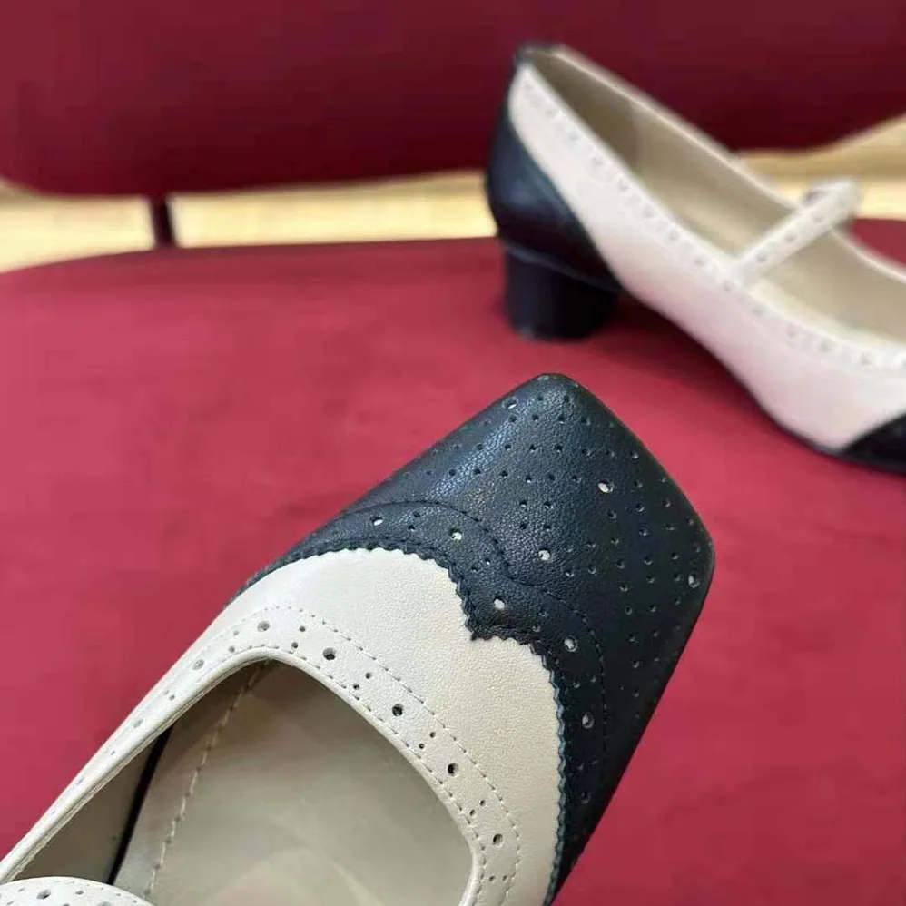 Dior Spectadior Ballet Pump Black and White Perforated Calfskin for Women Dior Spectadior Ballet Pump Black and White Perforated Calfskin for Women