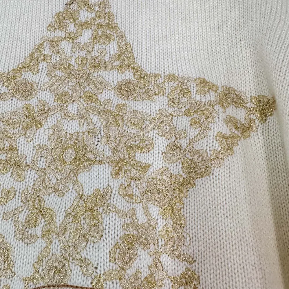 Dior Embroidered Sweater Ecru Cashmere Knit for Women Dior Embroidered Sweater Ecru Cashmere Knit for Women