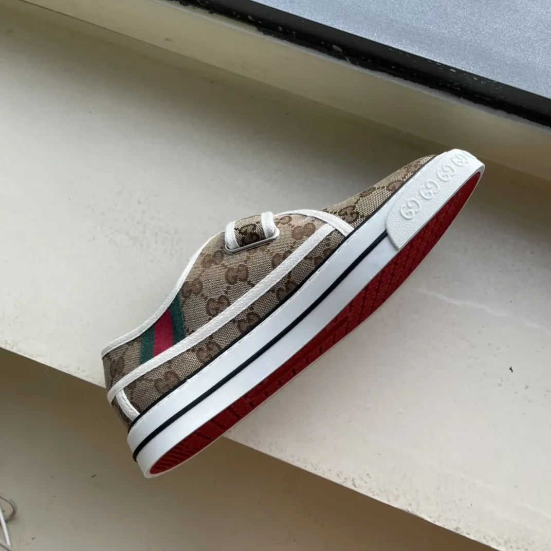 Gucci Tennis 1977 Sneaker Brown Red for Women