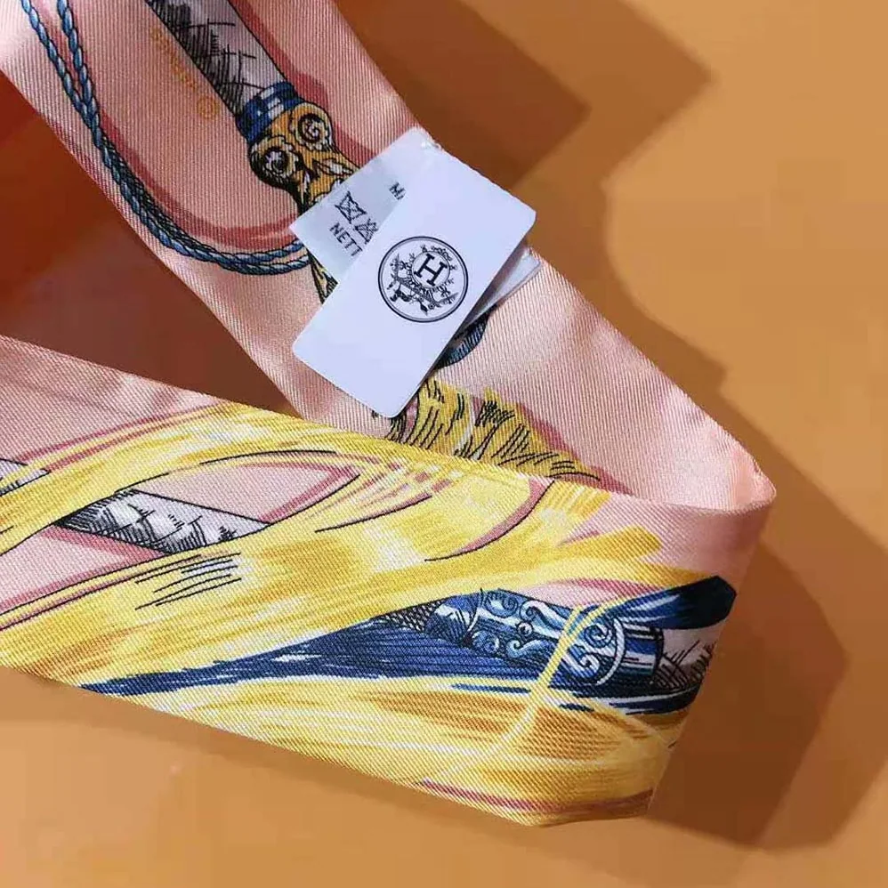 Hermes Cavalcades Twilly for Women in Pink