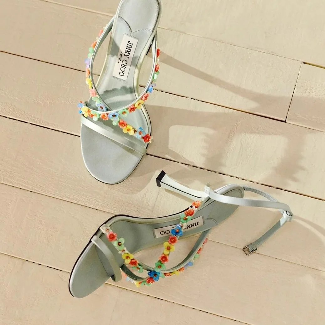 Jimmy Choo Blanche 90 Sandal Light Verde BLANCHE90EQJ Jimmy Choo Blanche 90 Sandal Light Verde BLANCHE90EQJ