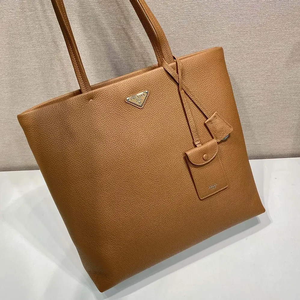 Prada Leather Tote for Unisex in Brown Prada Leather Tote for Unisex in Brown