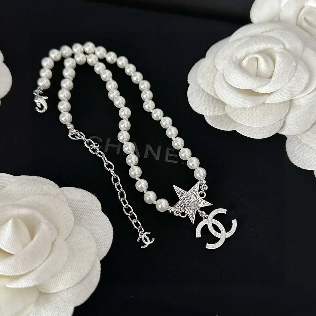 Chanel Star Necklace White Chanel Star Necklace White