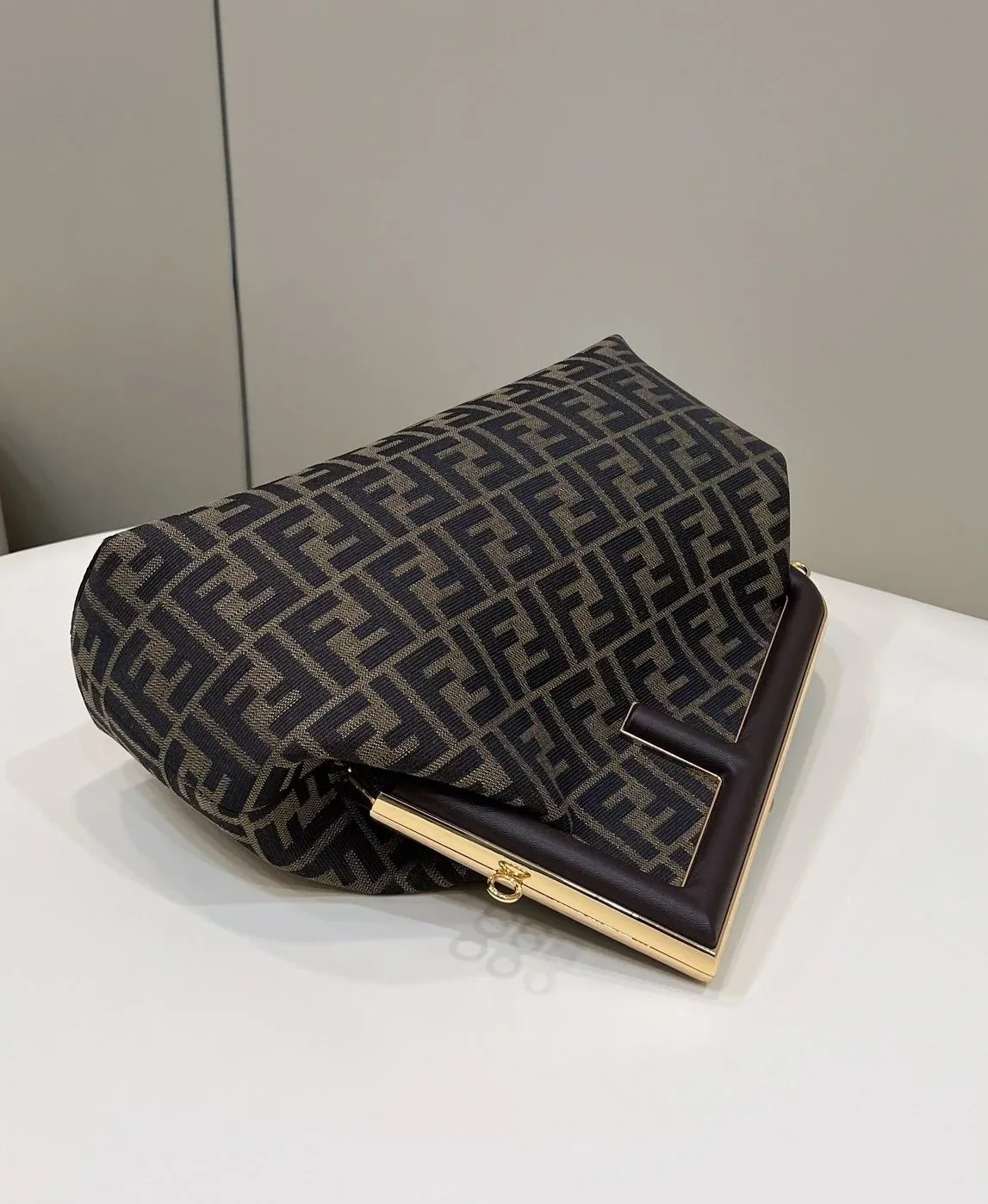 Fendi First Large Brown Canvas