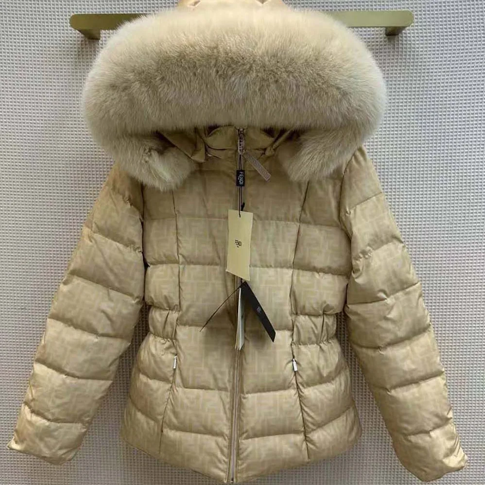 Fendi Ski Jacket in White Nylon for Women