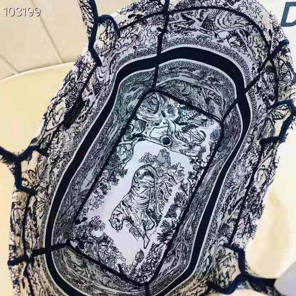 Dior Catherine Tote Blue Toile de Jouy Embroidery for Women Dior Catherine Tote Blue Toile de Jouy Embroidery for Women