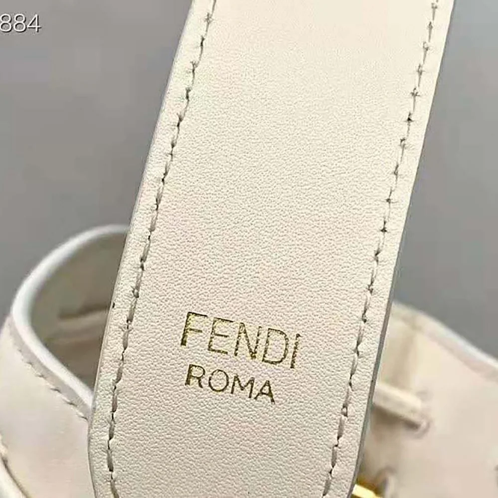 Fendi Mon Tresor Leather and Mesh Mini-bag for Women in White Fendi Mon Tresor Leather and Mesh Mini-bag for Women in White