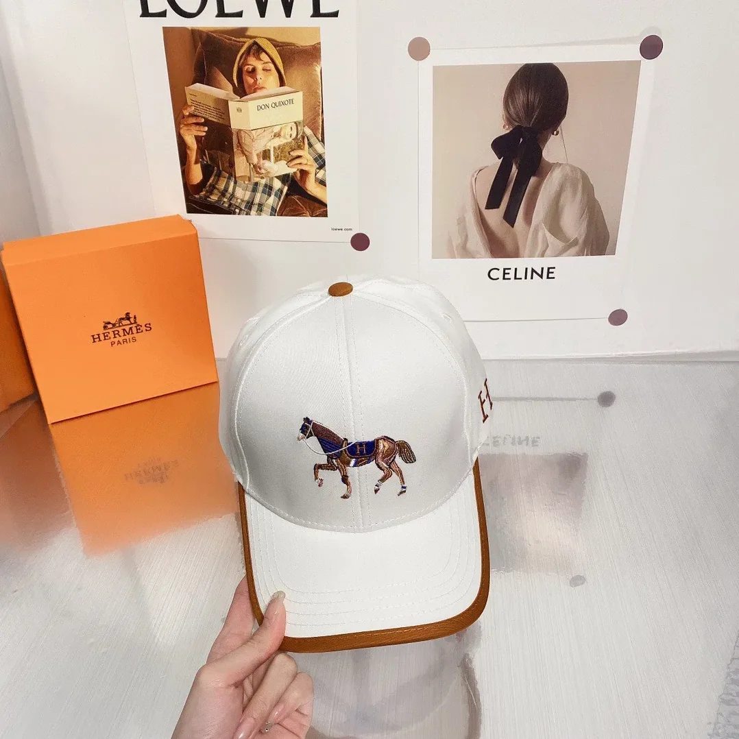 Hermes Horse Cap White Hermes Hermes Horse Cap White Hermes