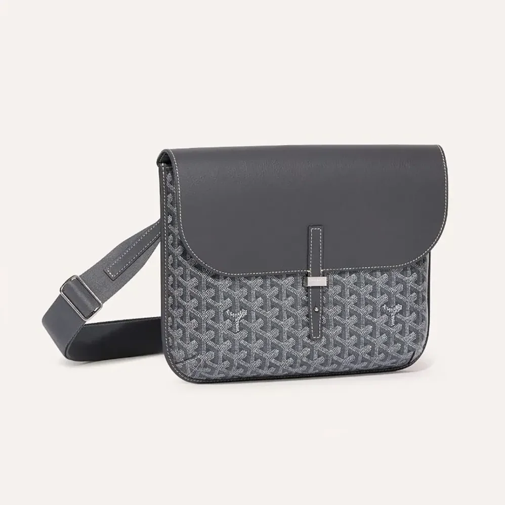Goyard Coursier Messenger Bag for Unisex in Grey