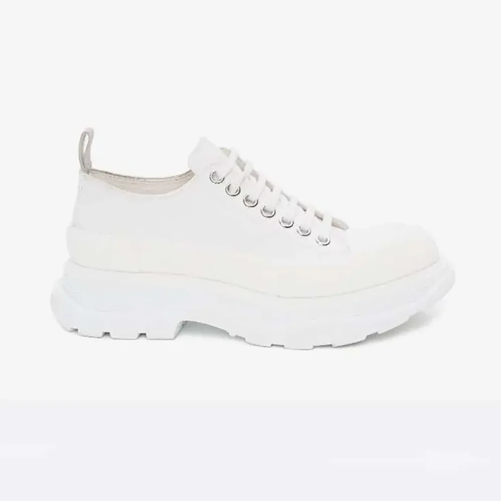 Alexander Mcqueen Tread Slick Lace Up in White for Unisex