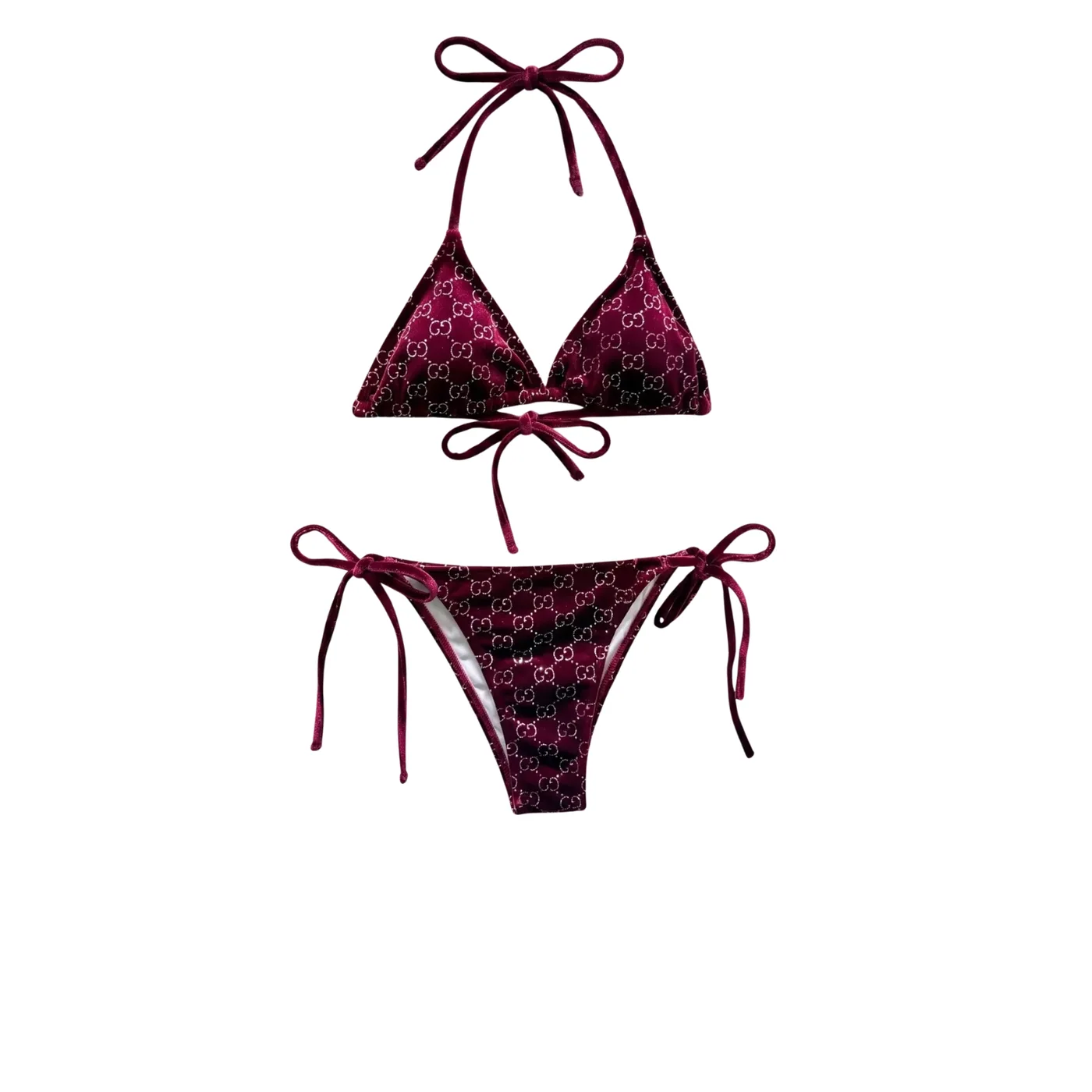Gucci GG Sparkle Bikini Burgundy Gucci GG Sparkle Bikini Burgundy