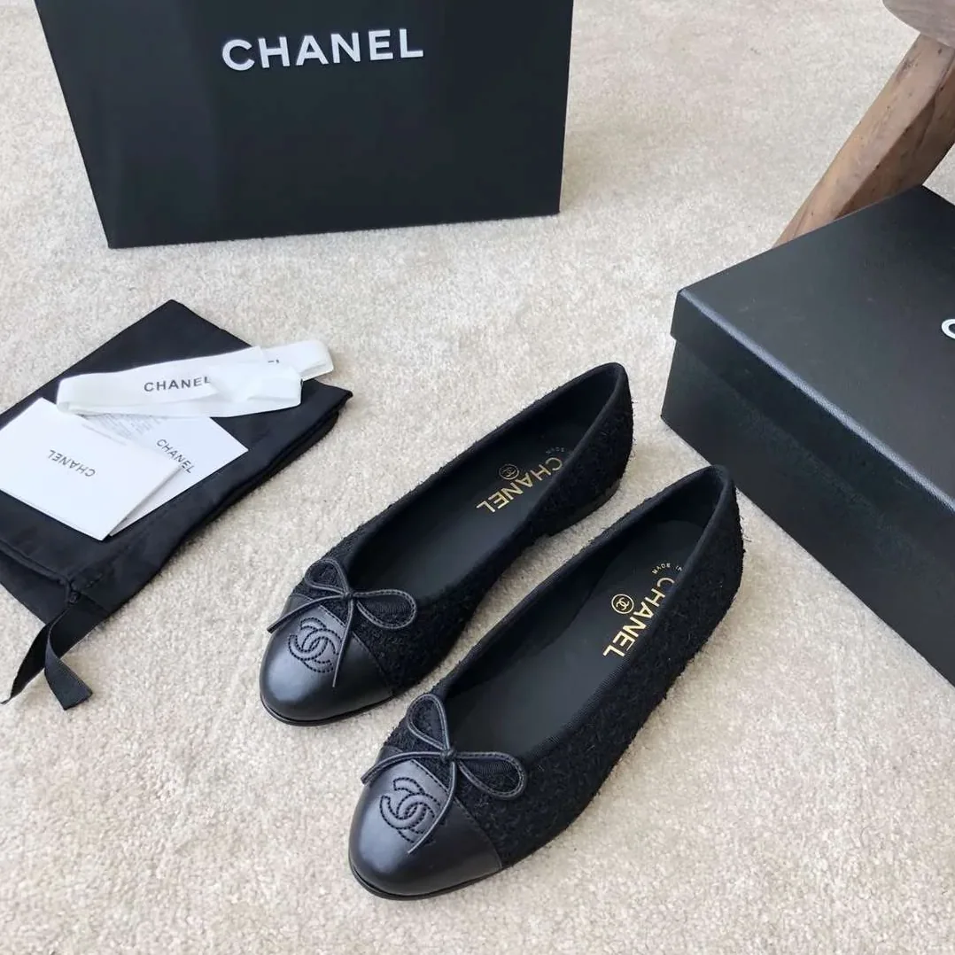 Chanel Ballet Flats Black Chanel Ballet Flats Black