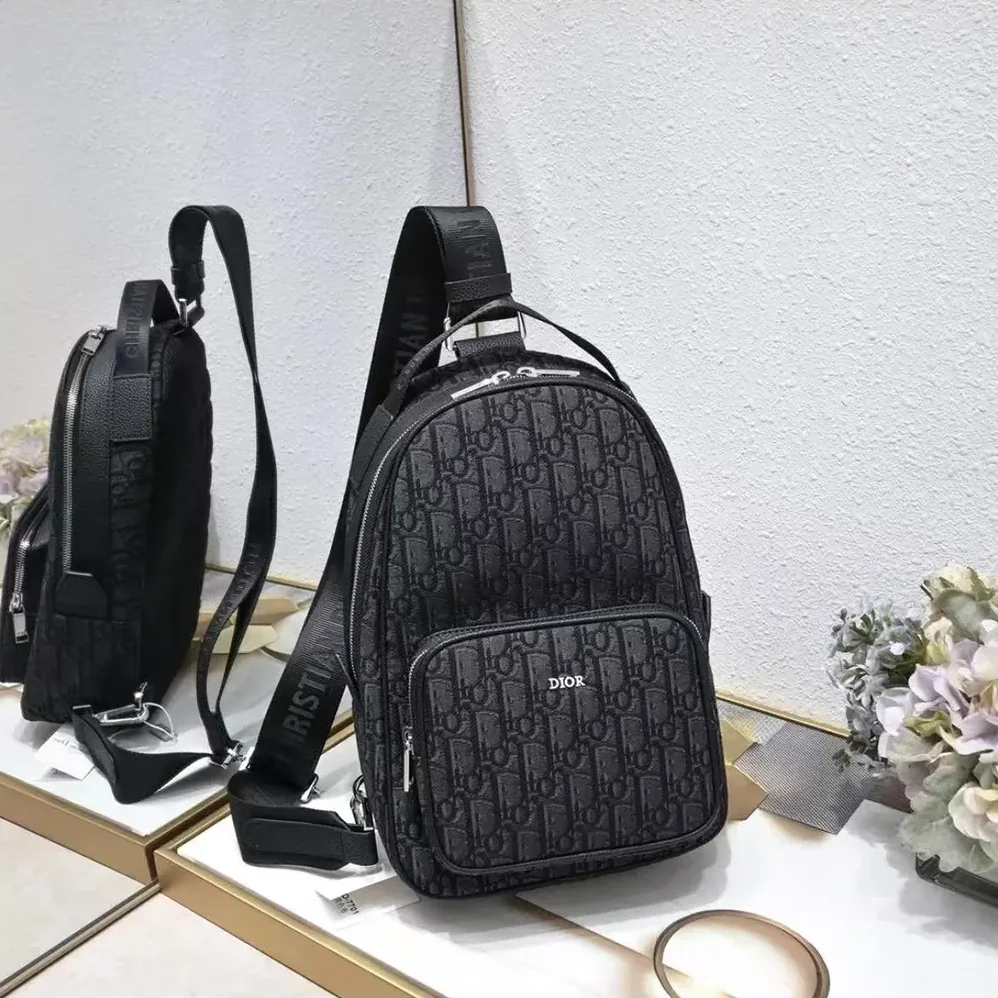Dior Mini Rider Backpack Black Dior Oblique Jacquard for Men