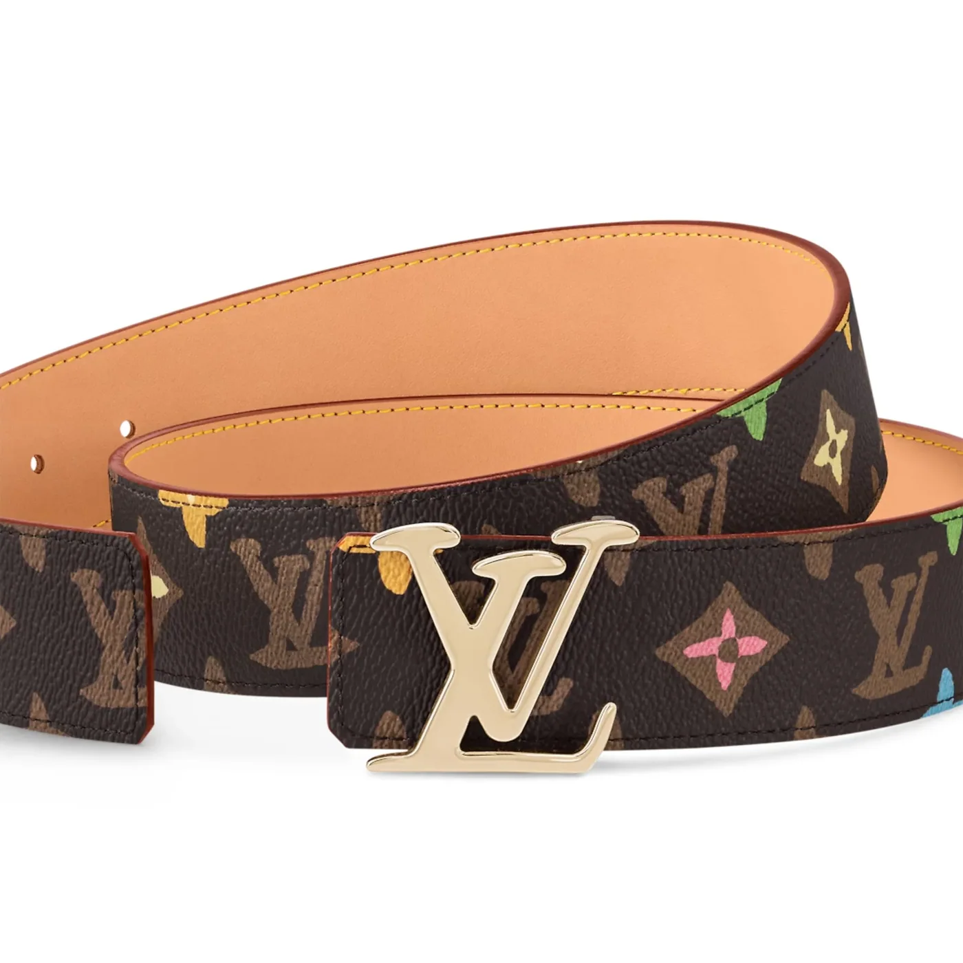 Louis Vuitton Tag Reversible Belt Brown