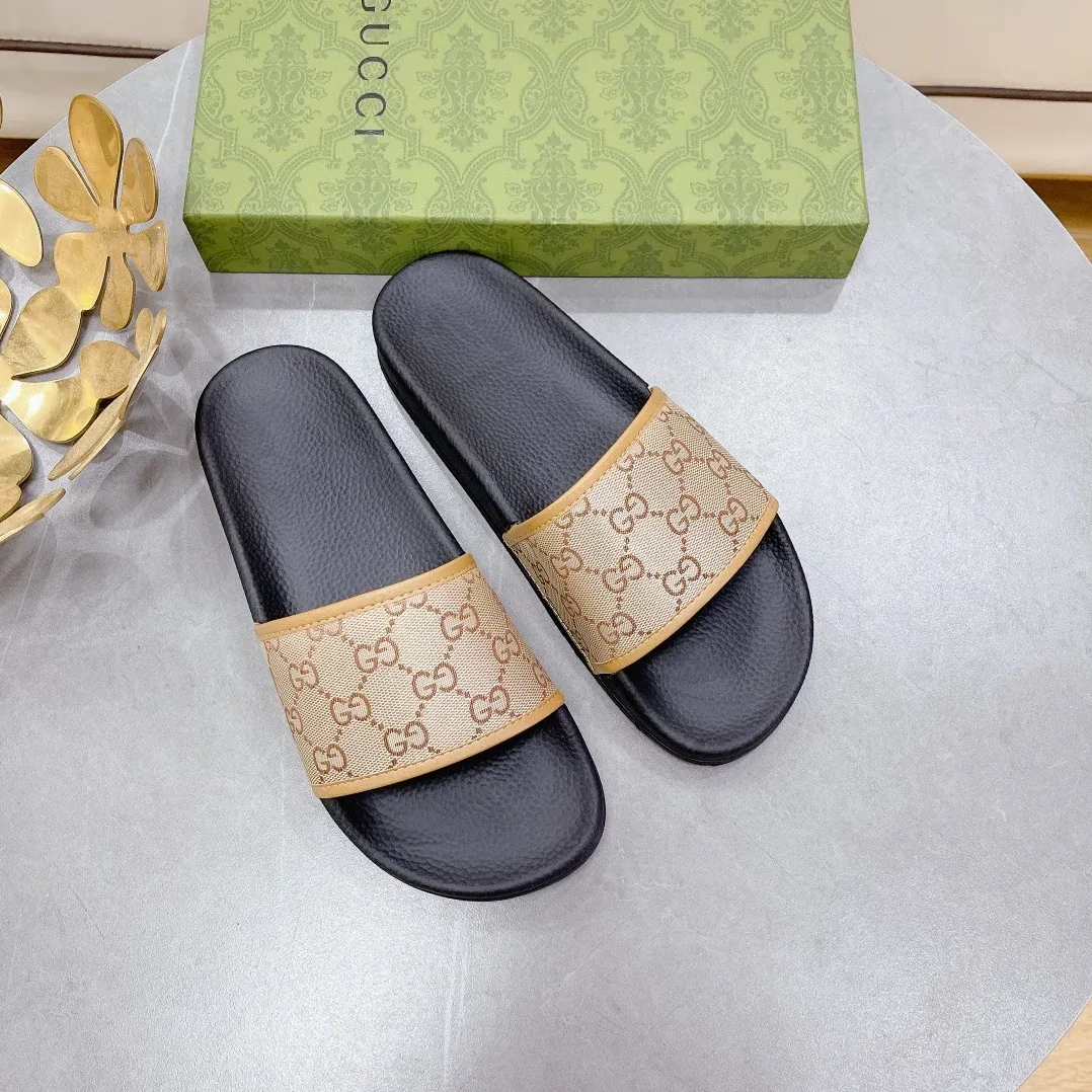 Gucci GG Slide Sandal Black And Brown for Women Gucci GG Slide Sandal Black And Brown for Women