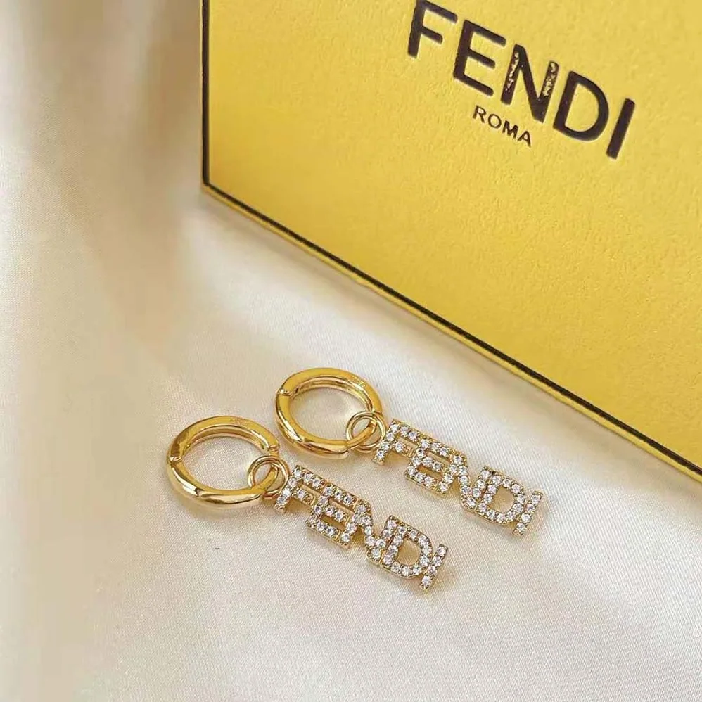 Fendi Signature Gold for Women in Colored Earrings Fendi Signature Gold for Women in Colored Earrings