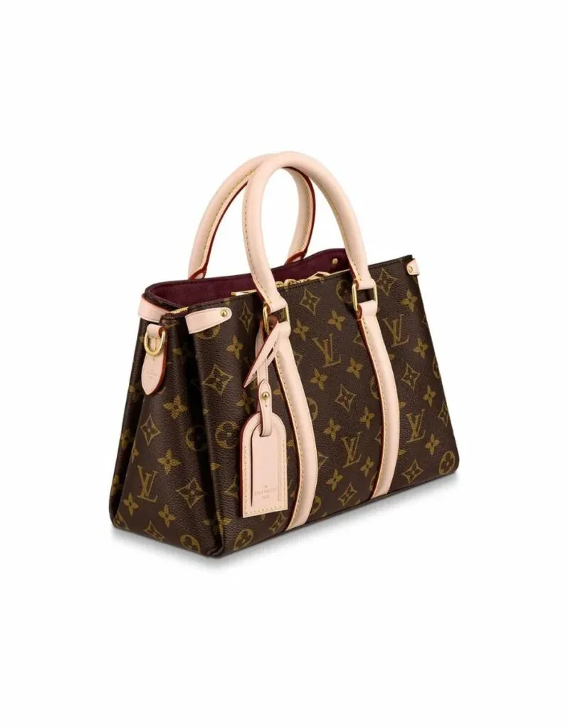 Louis Vuitton Soufflot BB Monogram Canvas Pink And Brown Louis Vuitton Soufflot BB Monogram Canvas Pink And Brown