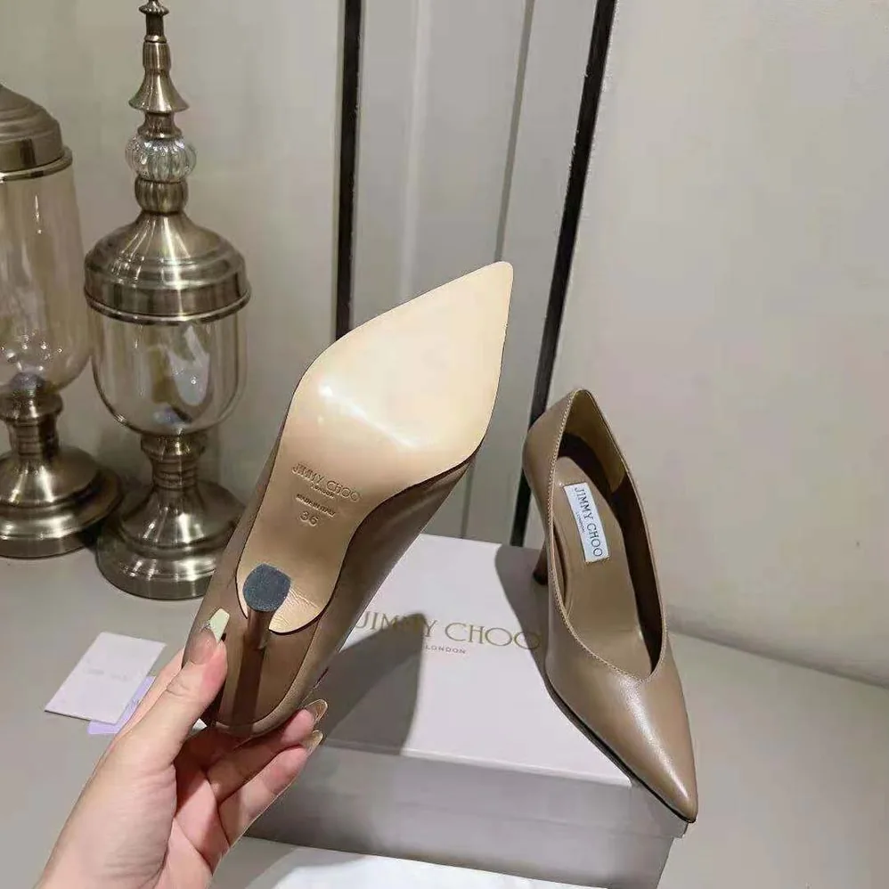 Jimmy Choo Maryanne 100 Biscuit Calf Leather Pointed for Women in Toe Pumps Jimmy Choo Maryanne 100 Biscuit Calf Leather Pointed for Women in Toe Pumps