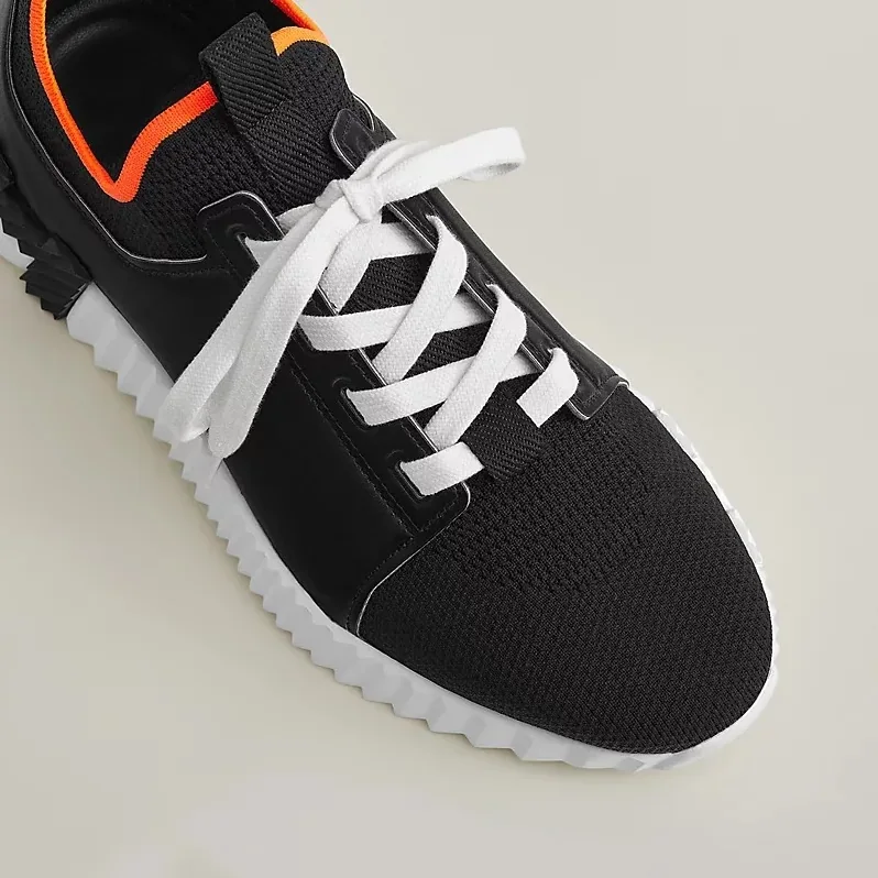 Hermes Depart Slip in On Sneakers Black