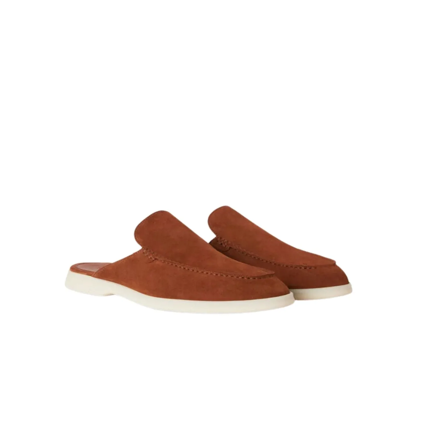 Loro Piana Babouche Walk Loafers Brown