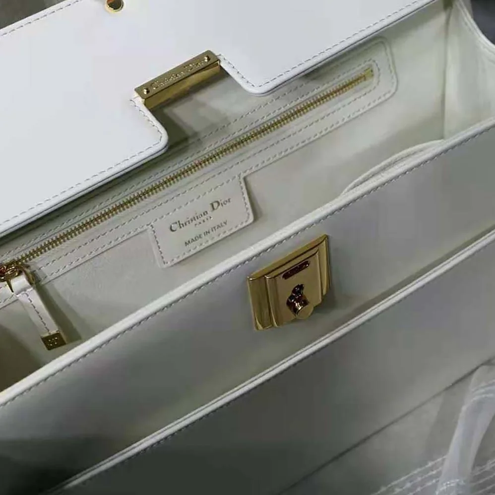 Dior Parisienne Bag Latte Smooth Calfskin for Women in White Dior Parisienne Bag Latte Smooth Calfskin for Women in White