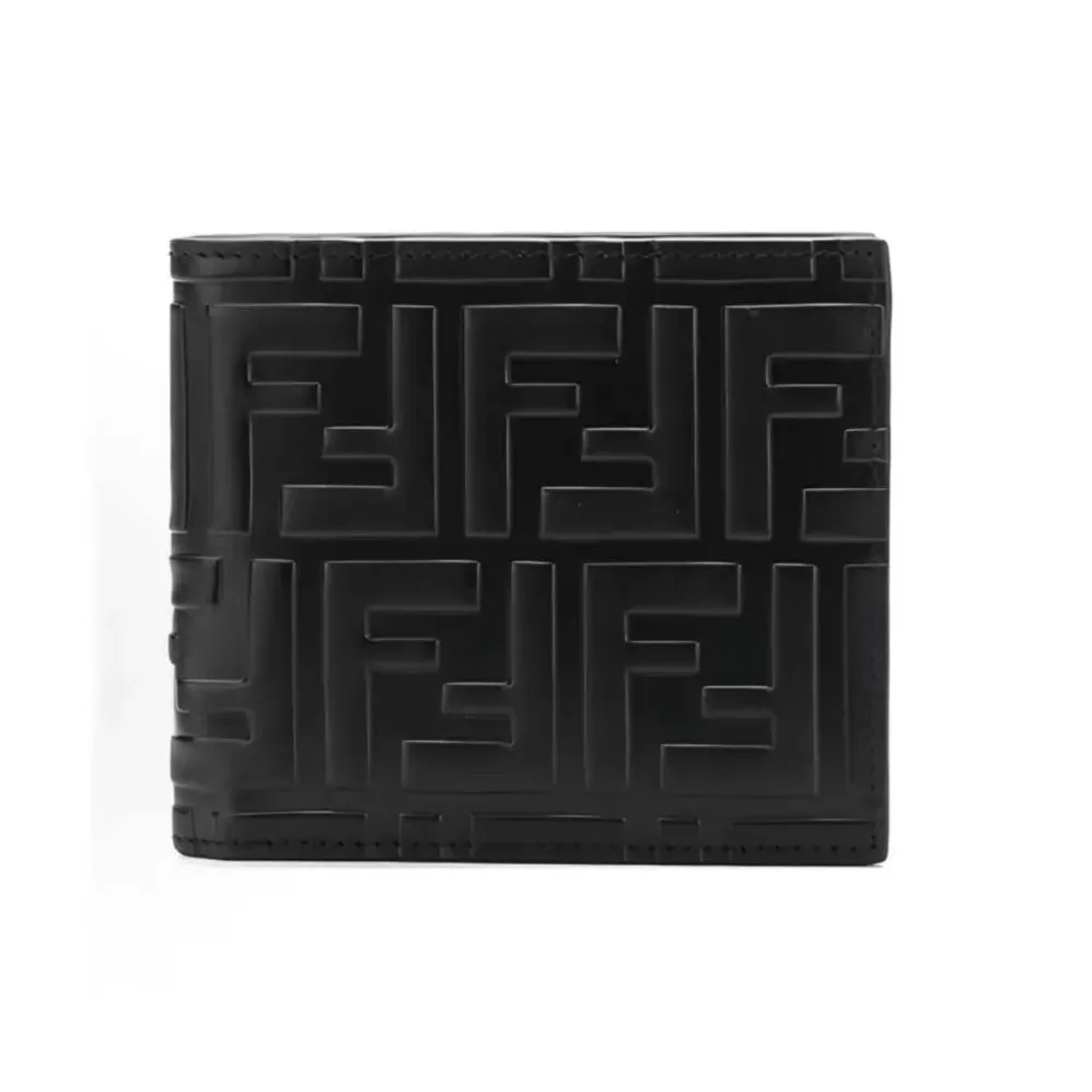Fendi Bi-Fold Wallet in FF Motif Nappa Leather for Men