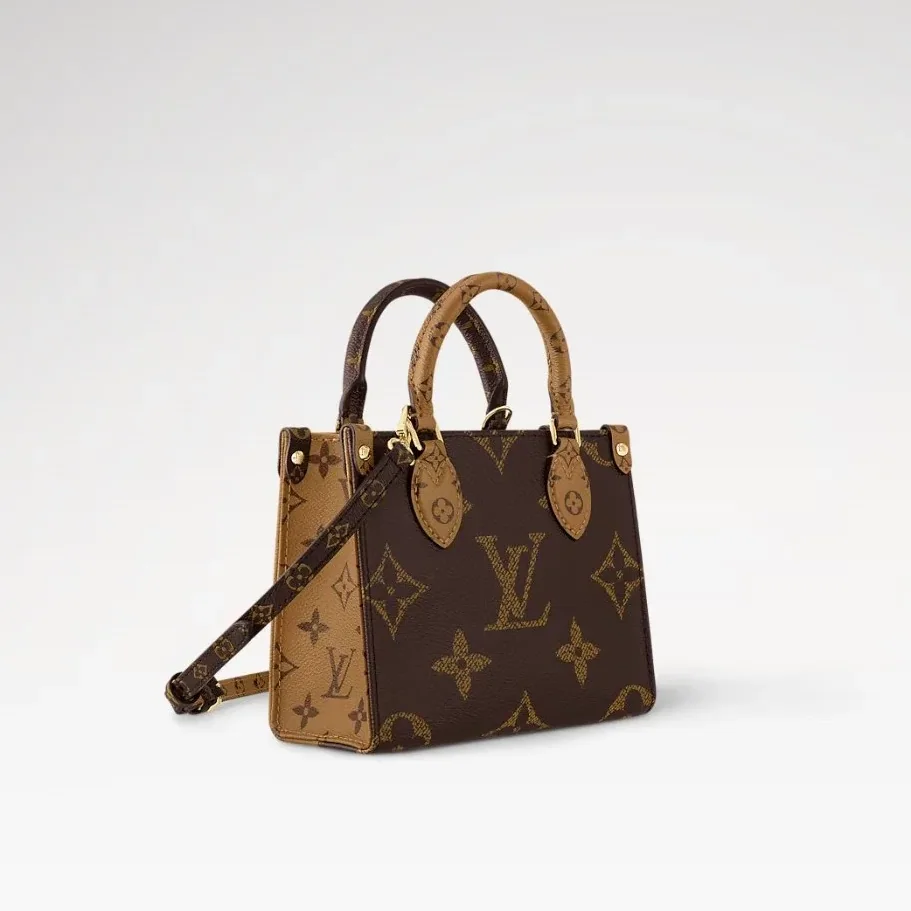 Louis Vuitton OnTheGo BB Tote Bag in Monogram Reverse Gold Hardware