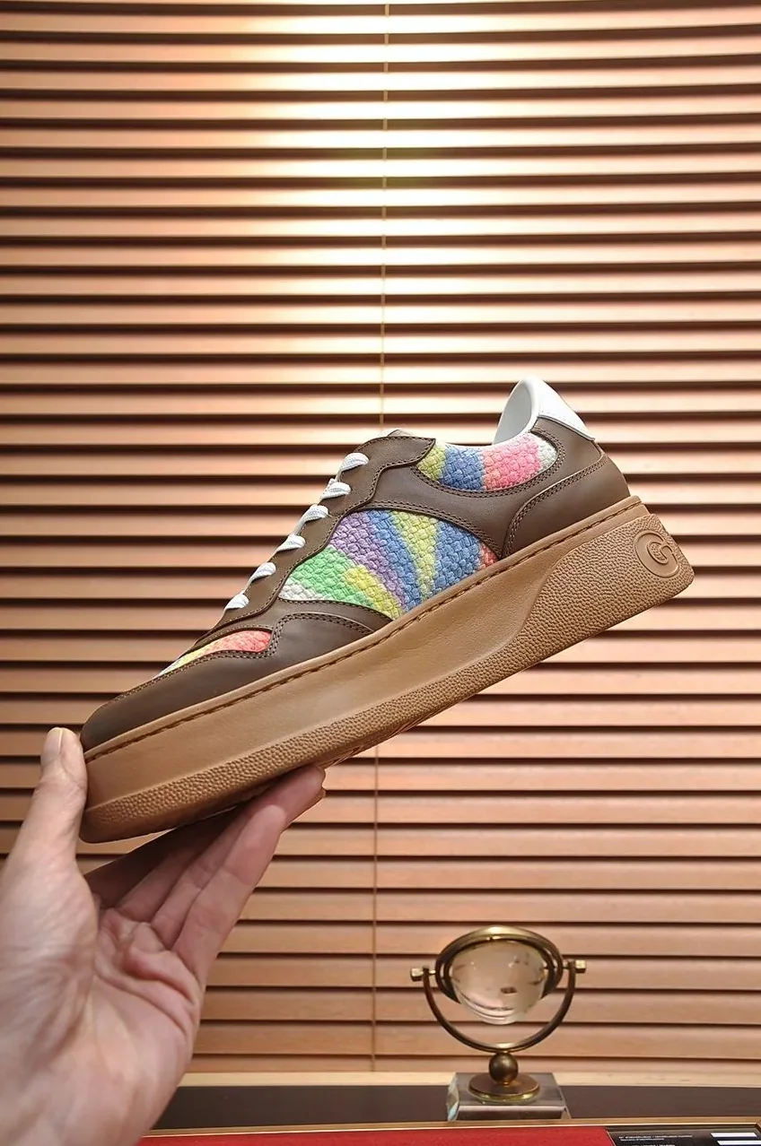 Gucci Sneaker With Pale Rainbow Brown for Men