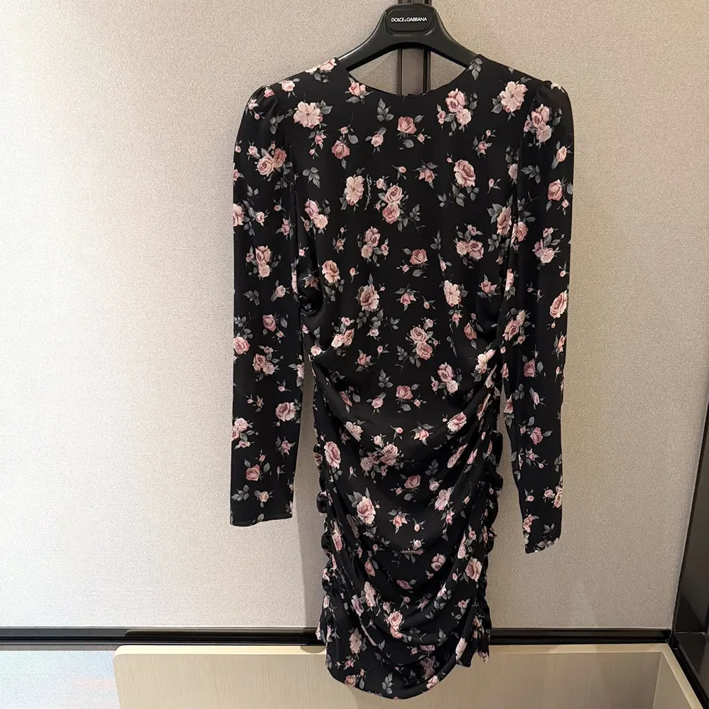 Dolce Gabbana D&G Vintage Rose for Women in Print Draped Dress Dolce Gabbana D&G Vintage Rose for Women in Print Draped Dress