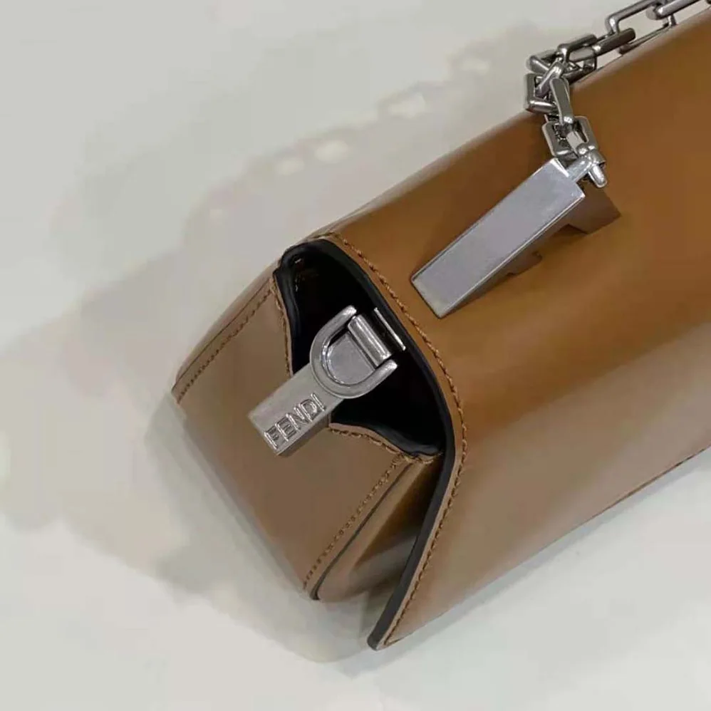 Fendi First Sight Brown Leather Mini Bag for Women