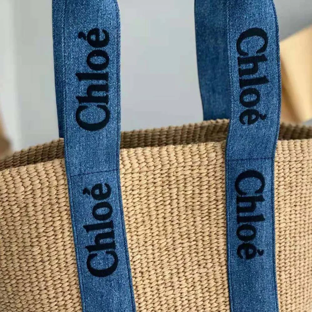 Chloe Large Woody Basket for Women in Navy Chloe Large Woody Basket for Women in Navy