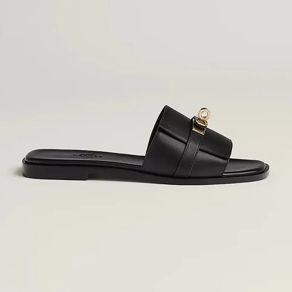 Hermes Giulia Sandal-Black H232129Z for Women Hermes Giulia Sandal-Black H232129Z for Women