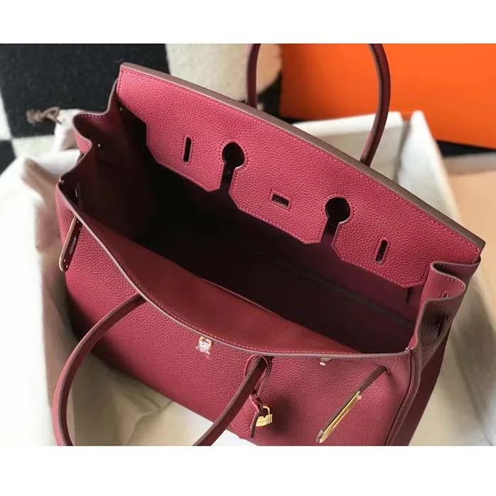Hermes Birkin 30 Bag in Epsom Leather with Gold Hardware in Maroon Hermes Birkin 30 Bag in Epsom Leather with Gold Hardware in Maroon