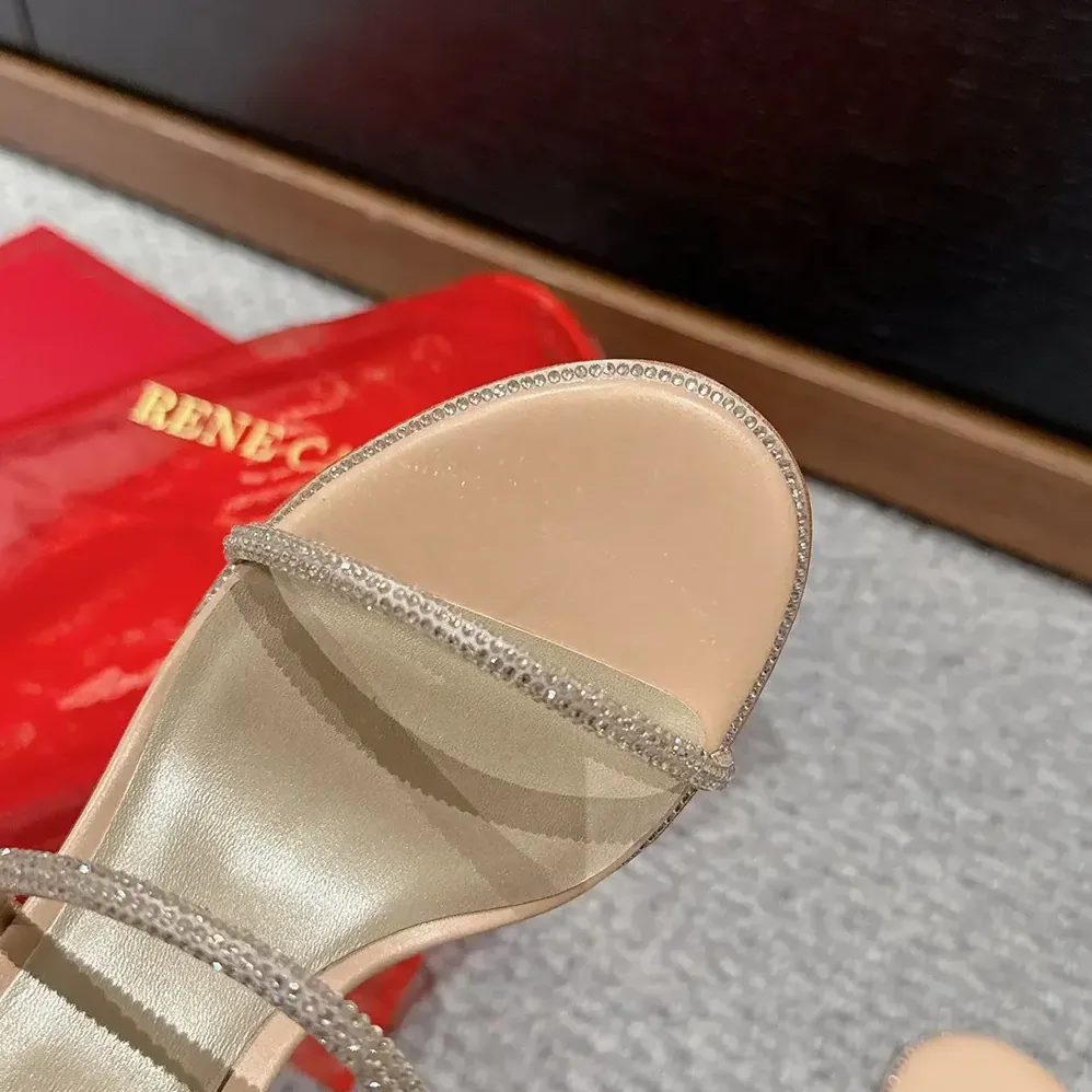 Rene Caovilla Cleo Neutral Sandal 80 for Women