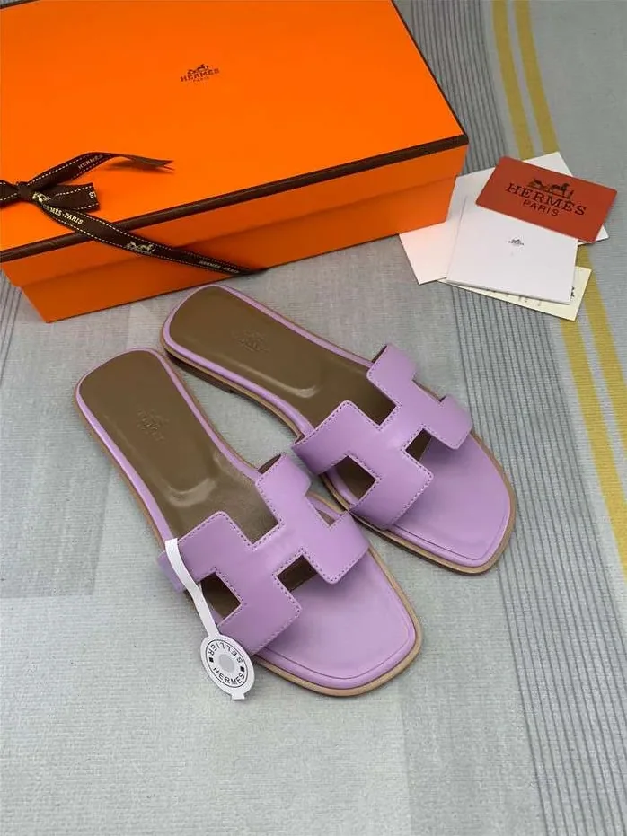 Hermes Oran Sandal Purple