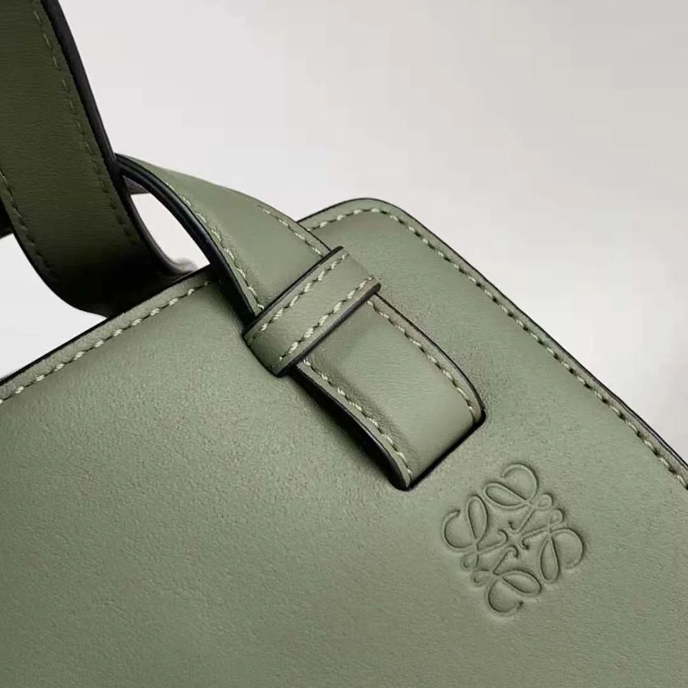 Loewe Hammock Nugget Bag in Nappa Calfskin for Women in Green Loewe Hammock Nugget Bag in Nappa Calfskin for Women in Green