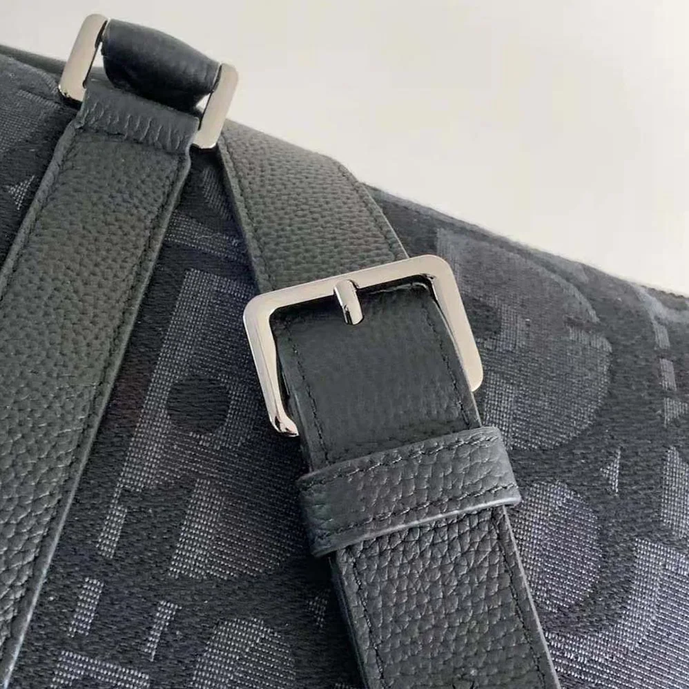 Dior Weekender 50 Bag Black Maxi Dior Oblique Jacquard for Men