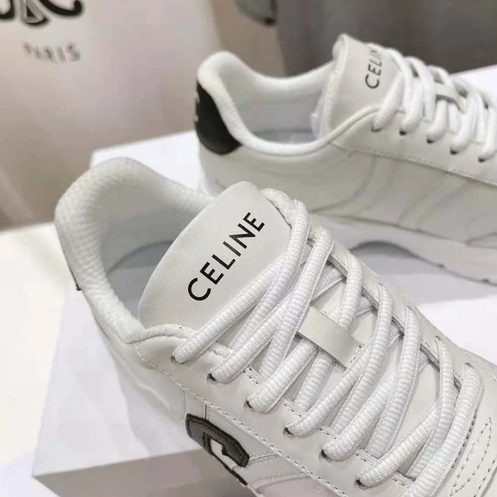 Celine Runner Cr-02 Low Lace-up Sneaker in Calfskin for Unisex in Black