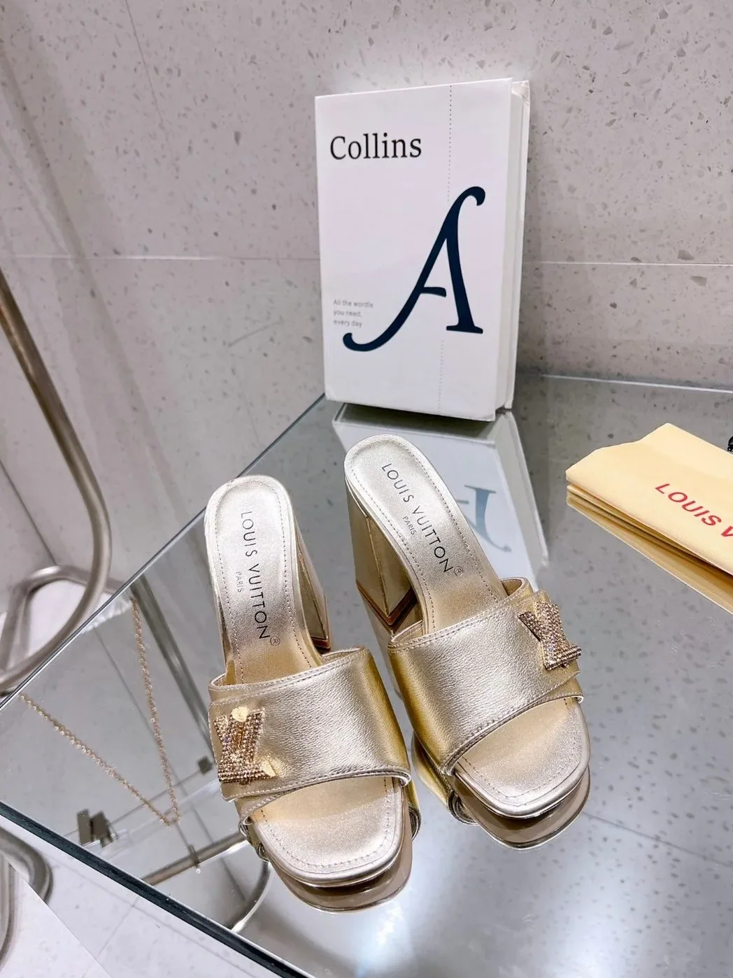 Louis Vuitton Shake Mule Gold Louis Vuitton Shake Mule Gold