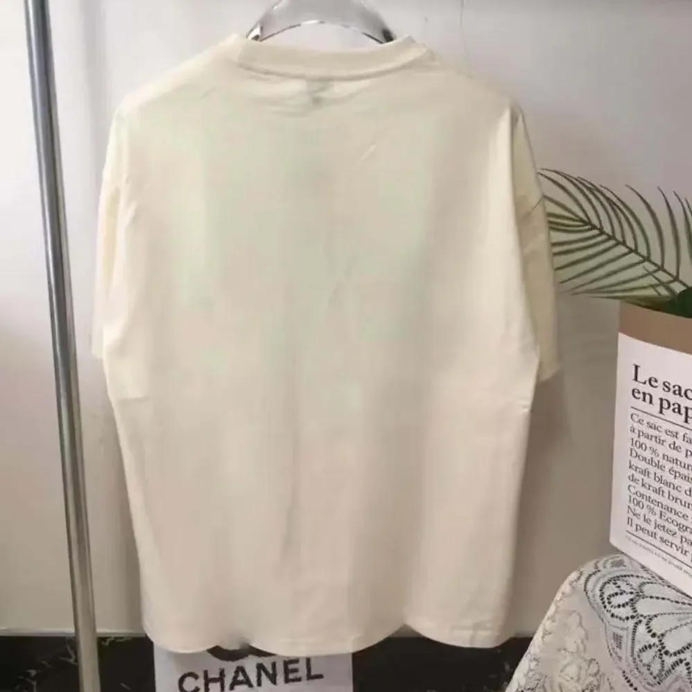 Loewe Short Sleeve T-shirts in Cotton for Men in White