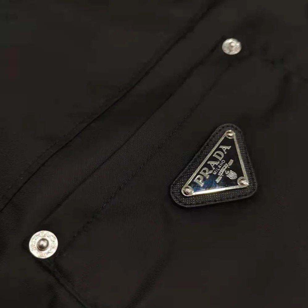 Prada Re-Nylon Shirt with the Iconic Triangle Logo for Men