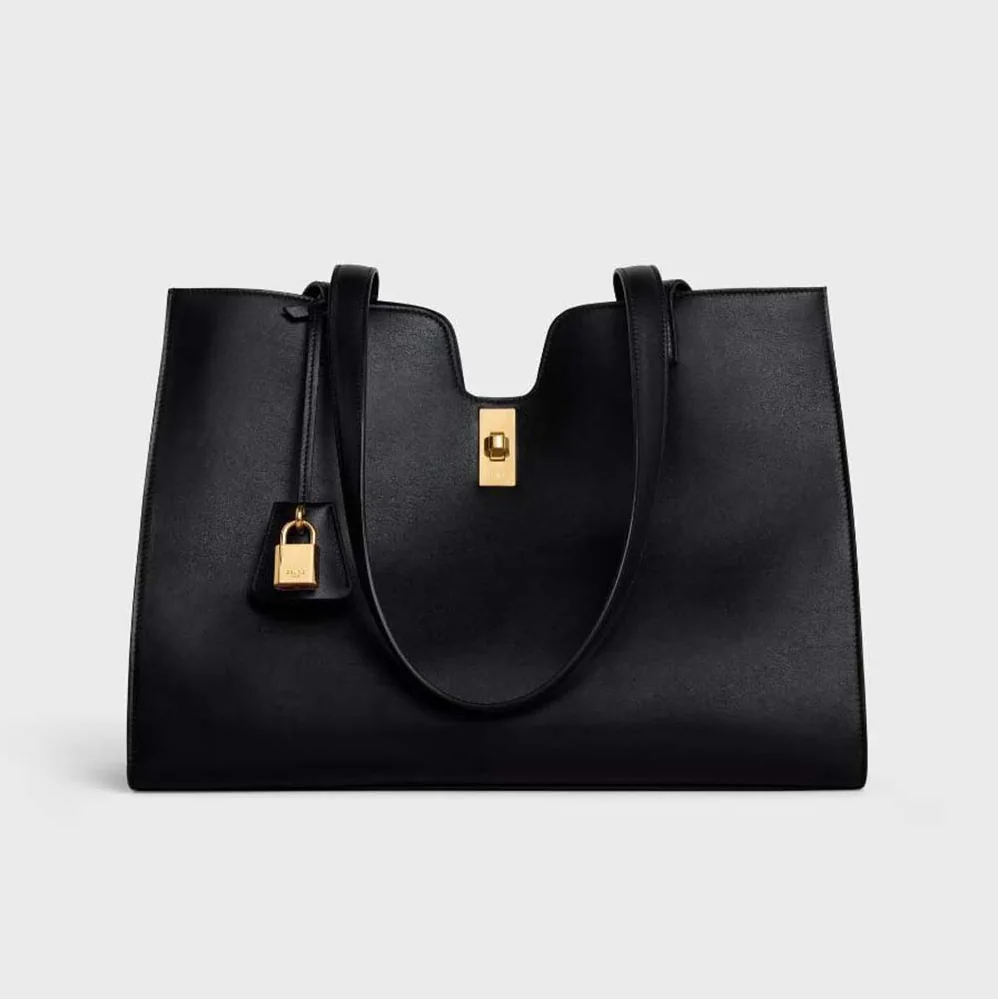 Celine Cabas 16 in Smooth Calfskin for Women in Black Celine Cabas 16 in Smooth Calfskin for Women in Black
