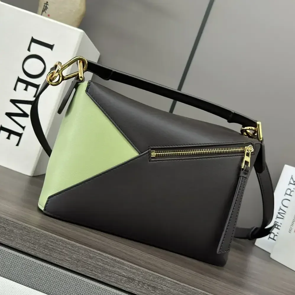 Loewe Small Puzzle Bag in Classic Calfskin and Suede for Unisex
