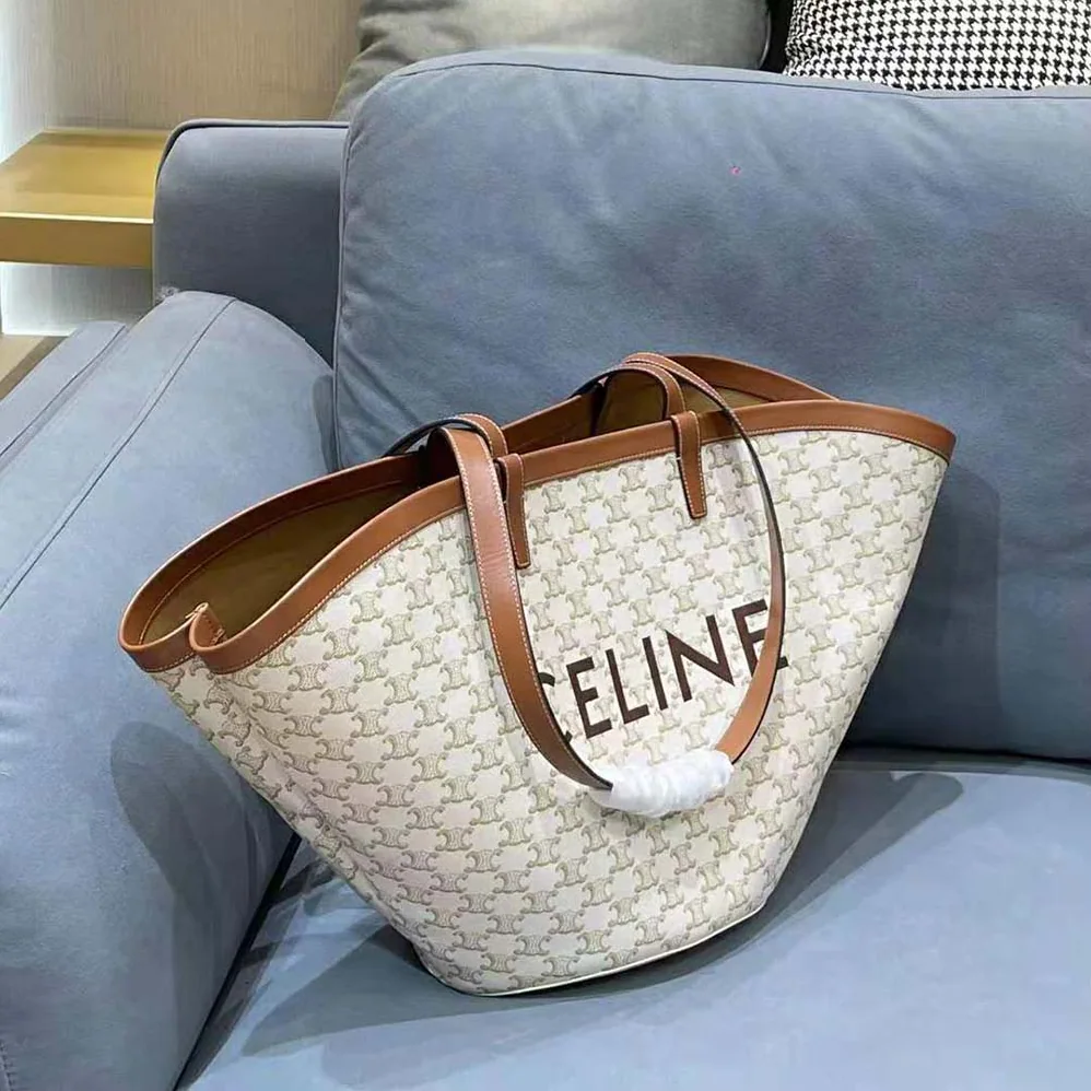Celine Medium Couffin Bag in Triomphe Canvas Celine Print for Women