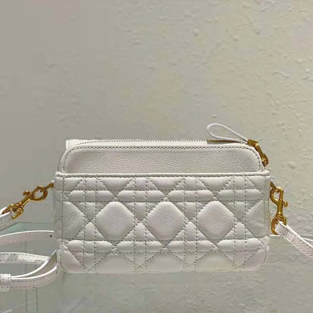 Dior Caro Pouch Latte Supple Cannage Calfskin for Women Dior Caro Pouch Latte Supple Cannage Calfskin for Women