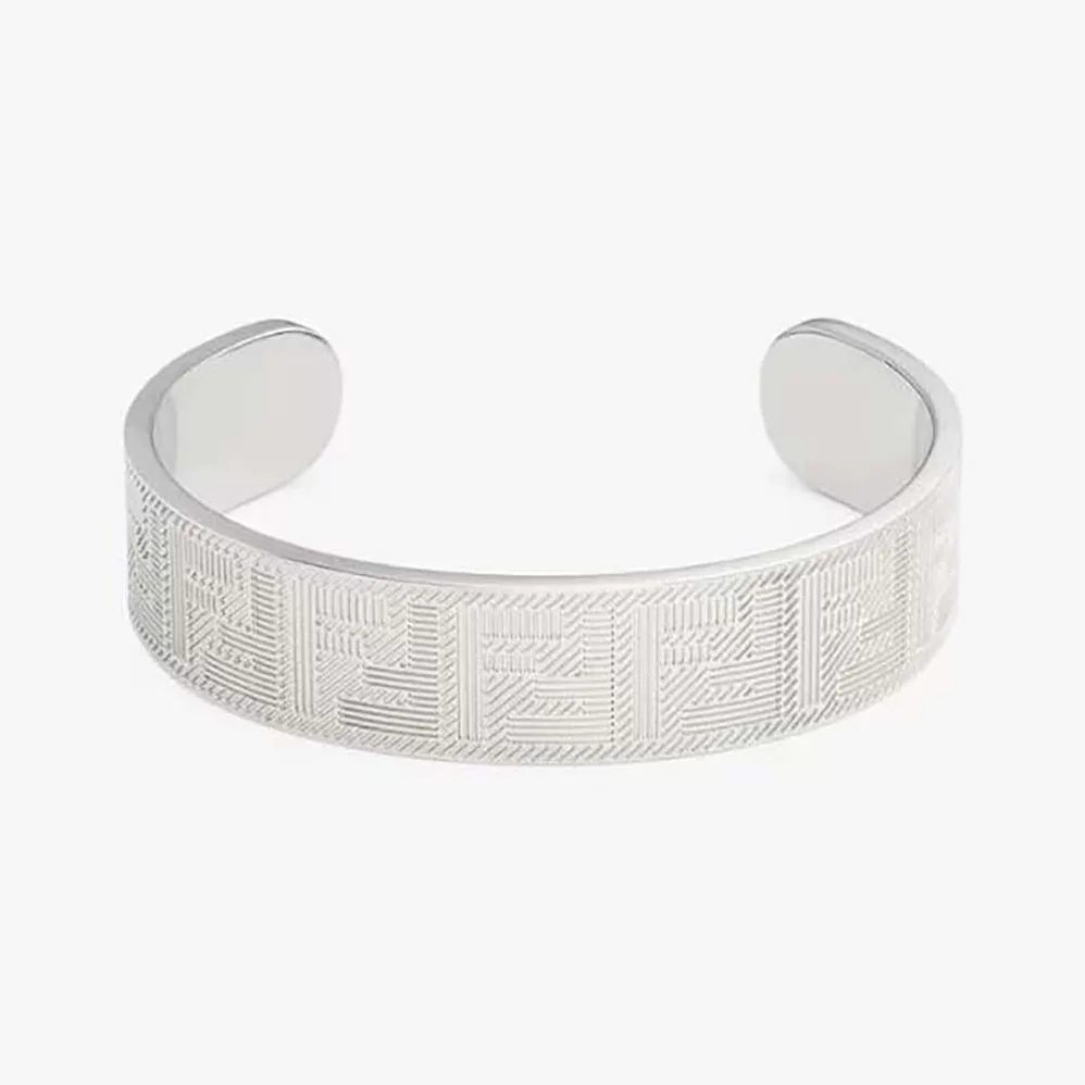 Fendi Shadow Bracelet Silver for Men in color Metal