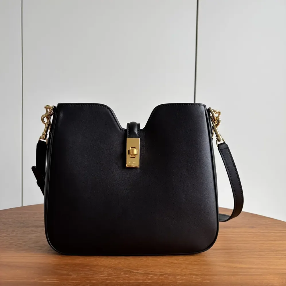 Celine Small Camille 16 Soft Bag in Smooth Calfskin for Women in Black Celine Small Camille 16 Soft Bag in Smooth Calfskin for Women in Black