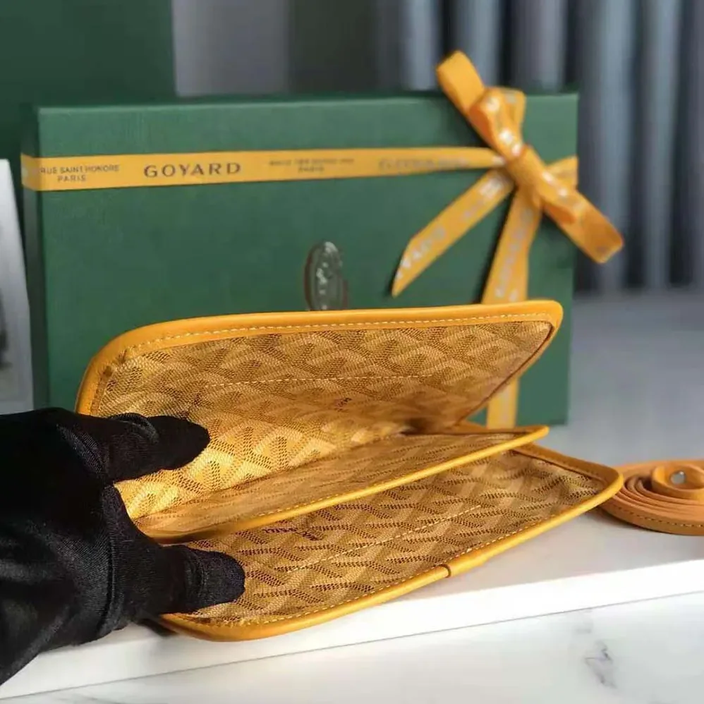 Goyard Plumet Pocket Wallet for Women in Yellow