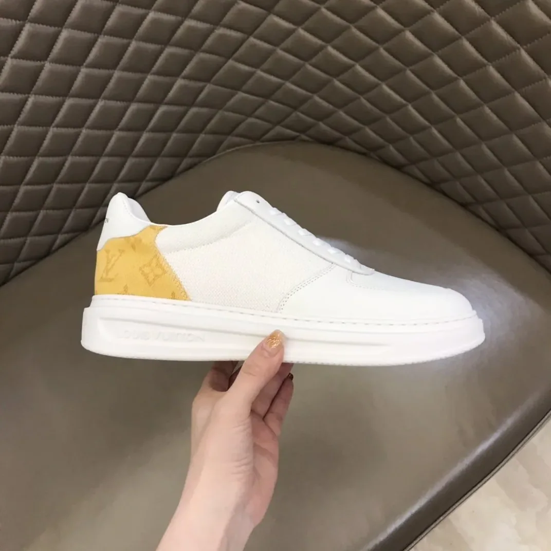 Louis Vuitton Rivoli Sneaker Monogram Metallic Canvas White in Yellow Louis Vuitton Rivoli Sneaker Monogram Metallic Canvas White in Yellow